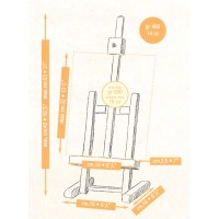 Bordstaffeli, maks. 32 cm