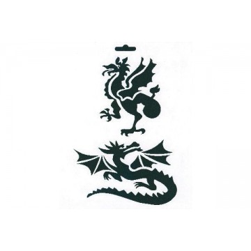 Stencil, 25,5x20,5 cm, Drage