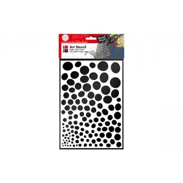 Stencil, A4 Growing dots