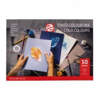 Tonet papir, kolde/varme farver, A3, 50 ark, 180g