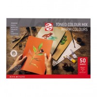 Tonet papir, kolde/varme farver, A4, 50 ark, 180g
