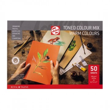 Tonet papir, kolde/varme farver, A3, 50 ark, 180g