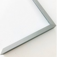 Ramme, grå børstet aluminium, eksklusiv