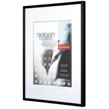 Ramme, grå børstet aluminium, eksklusiv