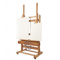 Mabef M02 plus - staffeli m. dobbelt mast og håndsving Mabef M02 plus - staffeli m. dobbelt mast og håndsving