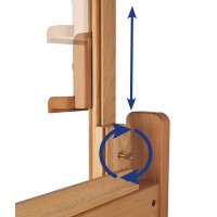 Mabef M02 plus - staffeli m. dobbelt mast og håndsving Mabef M02 plus - staffeli m. dobbelt mast og håndsving