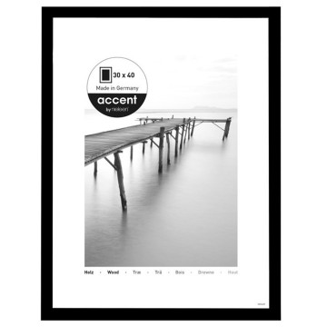 Scandic ramme, sort fyrretræ, elegant slank ramme