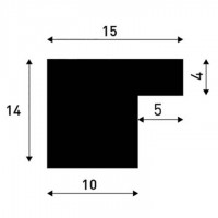 Scandic ramme, 100% egetræ, elegant slank ramme