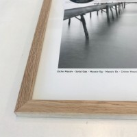 Scandic ramme, 100% egetræ, elegant slank ramme